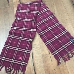 Authentic BURBERRY Nova Check 100% Lambswool scarf
